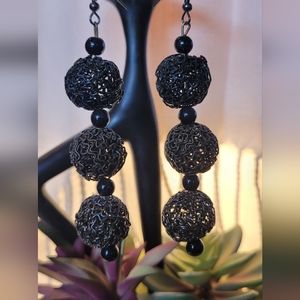 Filigree Earrings 4" Drop
